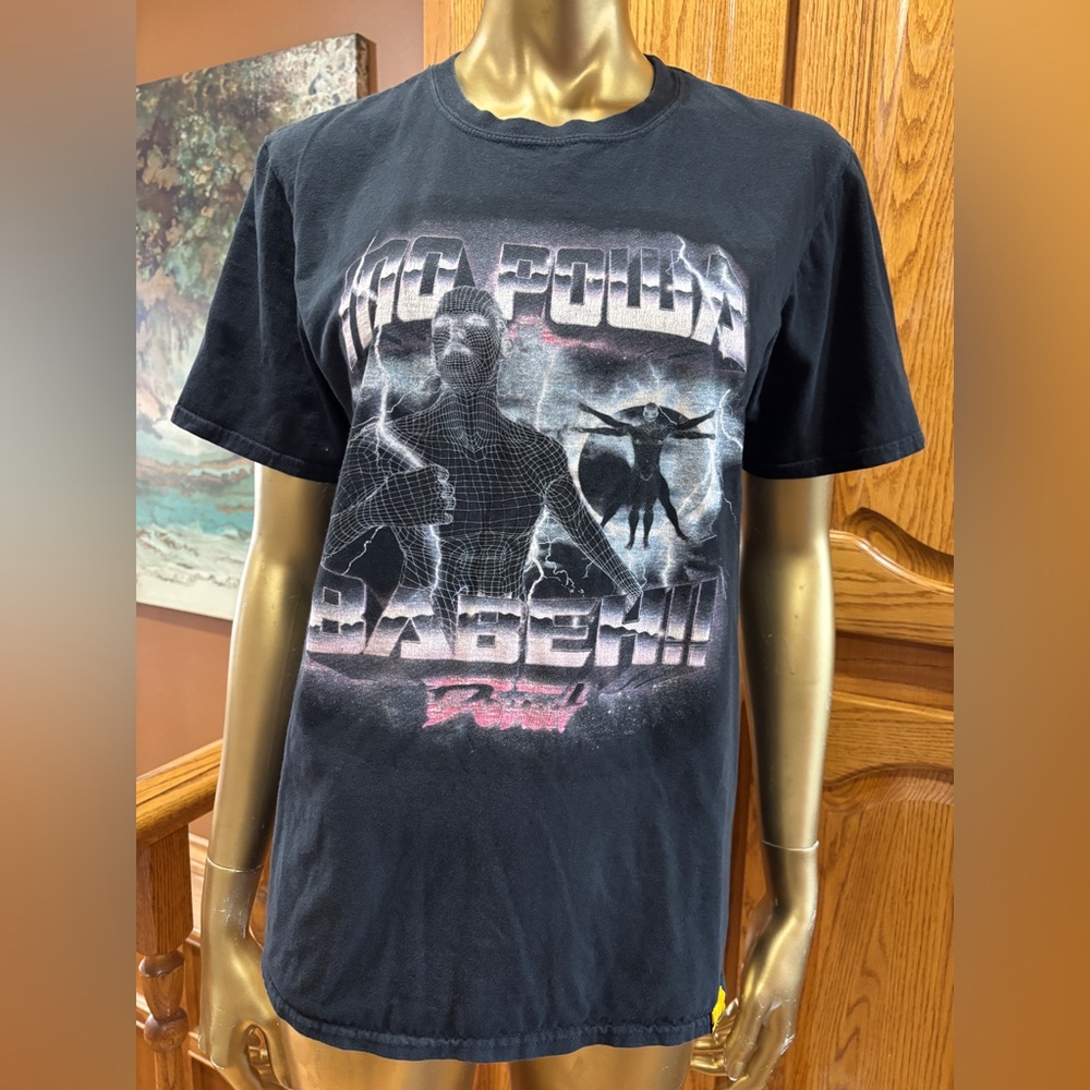 Dynamic Black Graphic Tee